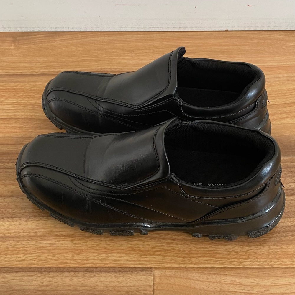 Deer Stags Boys Recess Black Slip on Loafers